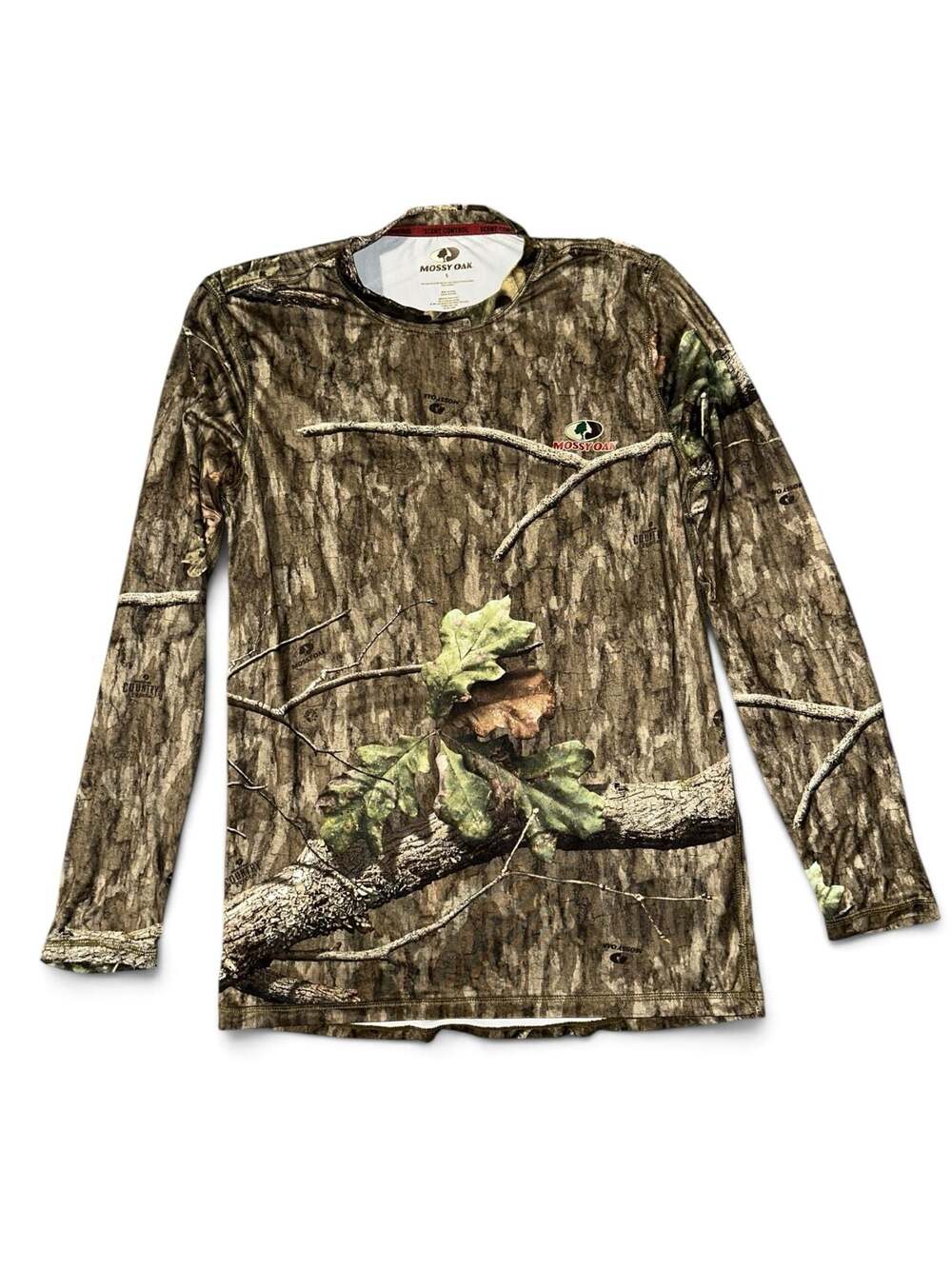 Mossy Oak Scent Control Long Sleeve Camo Performance Shirt